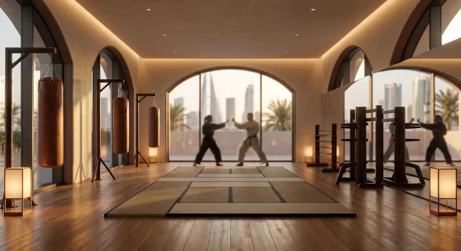 Kyokushin karate training at Bahrain Kyokushin Karate dojo in Manama